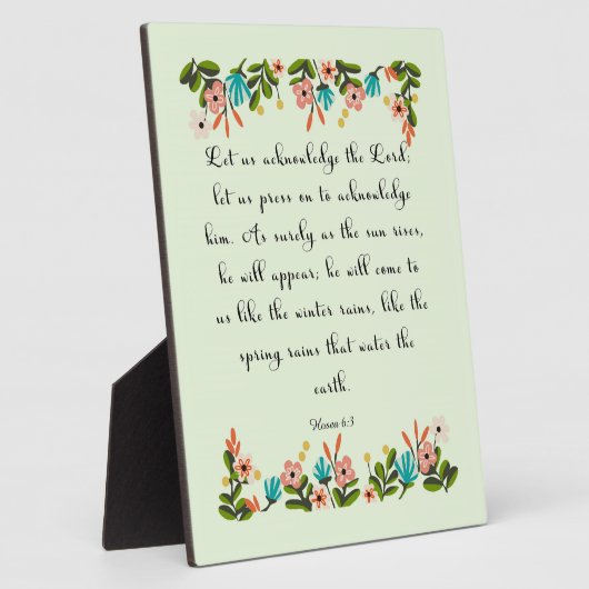 Christliches Zitat Art - Meer 6:3 Fotoplatte (Seite)