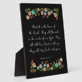 Christliches Zitat Art. - Psalm 92:13-14 Fotoplatte (Seite)