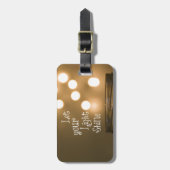 Christliches Zitat aus der Inspirationsbibel Gepäckanhänger (Vorderseite vertikal)