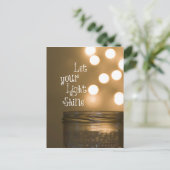 Christliches Zitat aus der Inspirationsbibel Postkarte (Stehend Vorderseite)