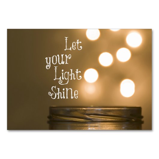 Christliches Zitat aus der Inspirationsbibel Tischnummer (Vorderseite)