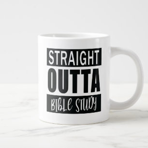 Christliches Zitat aus der lustigen Bibel Jumbo-Tasse