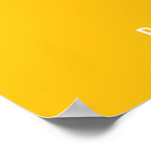 Christliches Zitat aus gelbem Glauben Poster (Ecke)