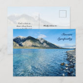 Christliches Zitat - Beileid Postkarte (Vorne/Hinten)