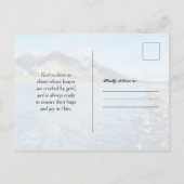 Christliches Zitat - Beileid Postkarte (Rückseite)