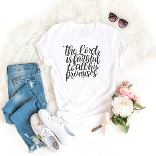 Christliches Zitat Bibel Verse Hand Buchstaben T-Shirt