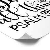 Christliches Zitat des weißen schwarzen Glaubens Poster (Ecke)