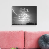 Christliches Zitat - Die Stürme des Lebens Leinwanddruck (Insitu (Wohnzimmer))