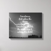 Christliches Zitat - Die Stürme des Lebens Leinwanddruck (Vorderseite)