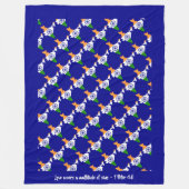 Christliches Zitat INDIA FLAG Fleecedecke (Vorderseite)