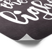 Christliches Zitat Inspiration: Seien Sie das Lich Poster (Ecke)