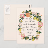 Christliches Zitat Kunst - Römer 16:20 Postkarte (Vorne/Hinten)