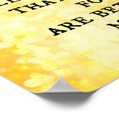 Christliches Zitat: Lieber Gott Poster (Ecke)