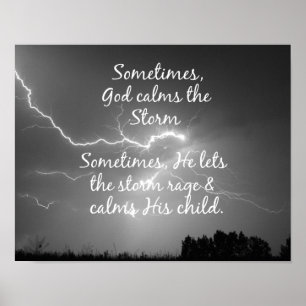 Christliches Zitat mit Inspiration Poster