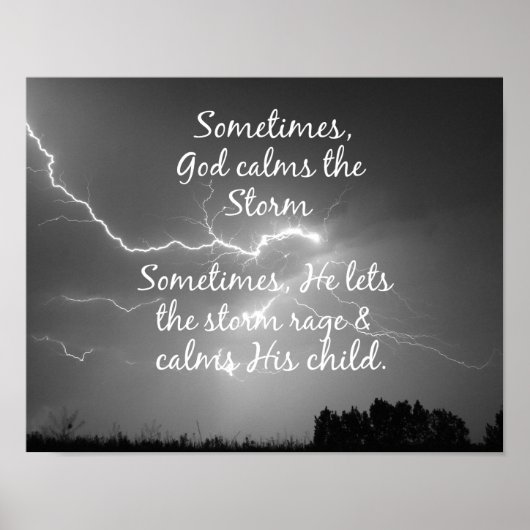 Christliches Zitat mit Inspiration Poster (Vorne)