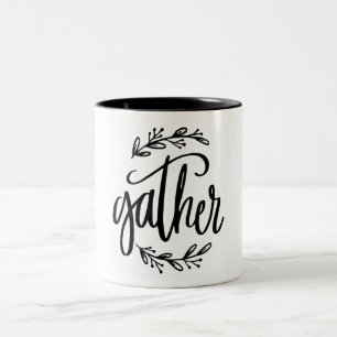 Christliches Zitat mit Inspiration sammeln Zweifarbige Tasse