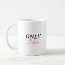 Christliches Zitat „Only Believe“ Minimalistisch E