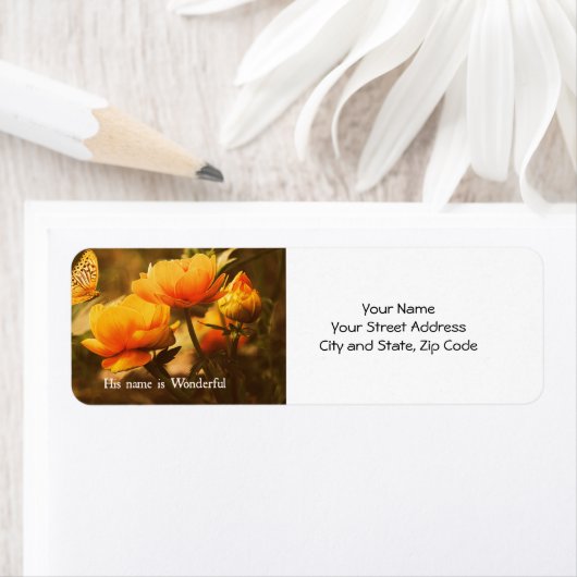 Christliches Zitat: Sein Name ist (Insitu)