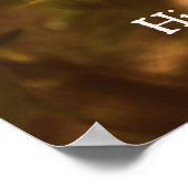 Christliches Zitat: Sein Name ist Poster (Ecke)