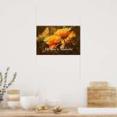 Christliches Zitat: Sein Name ist Poster (Küche)