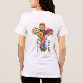 Christliches Zitat Tri-Blend Shirt (Rückseite)