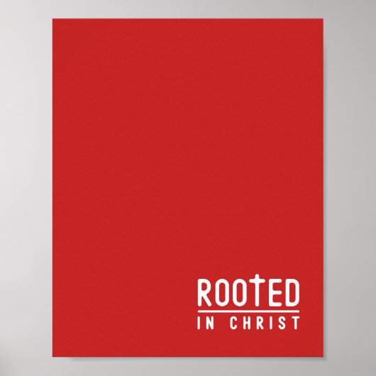 Christliches Zitat von Red Rooted, Zitat Poster (Vorne)
