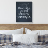 Christliches Zitat: Wenn Gott Sie dazu bringt Leinwanddruck (Insitu (Schlafzimmer))
