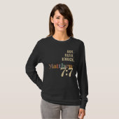 Christliches Zitat zu 7:7 gefragt Knock Matthew T-Shirt (Vorne ganz)