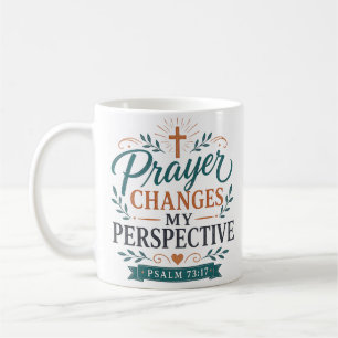 Christliches Zitat zum Gebet ändert meine Perspekt Kaffeetasse