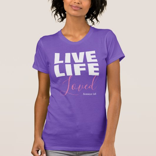 Christliches Zitat zum Leben T-Shirt (Vorderseite)