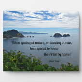 Christliches Zitat zur Natur Fotoplatte (Vorderseite)