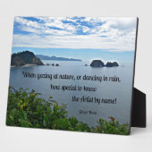 Christliches Zitat zur Natur Fotoplatte (Seite)