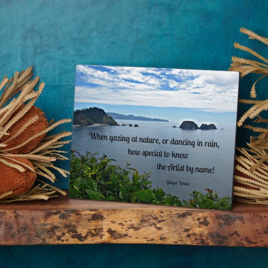 Christliches Zitat zur Natur Fotoplatte (Seite)