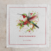 Christma Theme Hummingbird Serviette