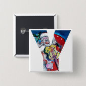 CHRISTMAI Y BRIEF / SANTA MIT VIOLIN MONOGRAM BUTTON (Vorne & Hinten)