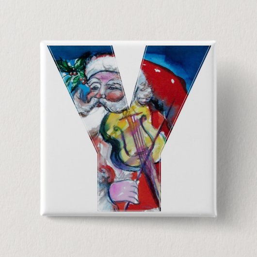 CHRISTMAI Y BRIEF / SANTA MIT VIOLIN MONOGRAM BUTTON (Vorderseite)