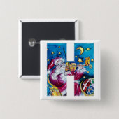 CHRISTMAL H SCHREIBEN / INSPIRIERT SANTA MONOGRAM BUTTON (Vorne & Hinten)