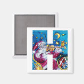 CHRISTMAL H SCHREIBEN / INSPIRIERT SANTA MONOGRAM MAGNET (Vorderseite/Rückseite)