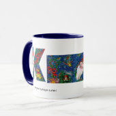 CHRISTMAL K BRIEF / SANTA RED RIBBON MONOGRAM TASSE (Vorderseite Links)