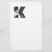 CHRISTMAL K SCHREIBEN / SANTA CLAUS MIT ROTEM RIBB BRIEFPAPIER (Vorne/Hinten)