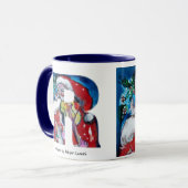CHRISTMAL R SCHREIBEN / SANTA MIT VIOLIN-MONOGRAMM TASSE (Vorderseite Links)
