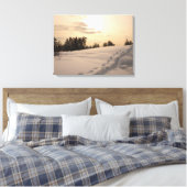 Christman Afternoon Snowy Scene Leinwanddruck (Insitu (Schlafzimmer))