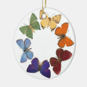 Christman Verzierung mit Schmetterlingsring Keramikornament (Links)