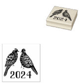 Christmas 12 days of Christmas Two turtle Doves Gummistempel (Stempel)