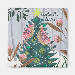 Christmas 12 days of Christmas Two turtle Doves Magnet