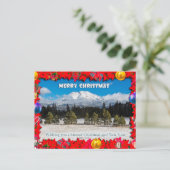 CHRISTMAS 1 FEIERTAGSPOSTKARTE (Stehend Vorderseite)