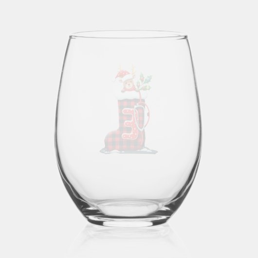 Christmas (1) weinglas ohne stiel (Rückseite)