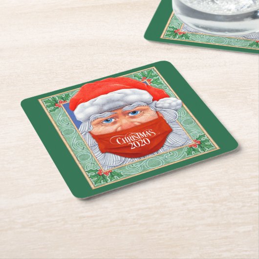 Christmas 2020 rechteckiger pappuntersetzer (angewinkelt)