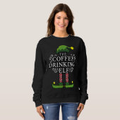Christmas 2020 The Coffee Drinking Elf Merry Chris Sweatshirt (Vorne ganz)