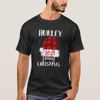 Christmas 2021 Hurley Matching Pajama Santa Hat T-Shirt